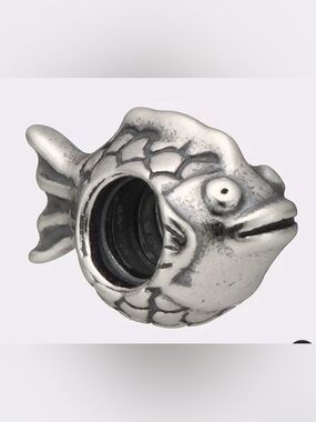 EUC! Authentic Pandora Happy Fish Charm 790392 ALE 925 Sterling Silver Retired